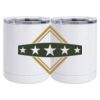 10 oz. White Stainless Steel Short Tumbler Thumbnail