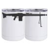 10 oz. White Stainless Steel Short Tumbler Thumbnail