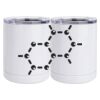 10 oz. White Stainless Steel Short Tumbler Thumbnail
