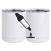 10 oz. White Stainless Steel Short Tumbler Thumbnail