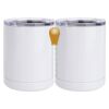 10 oz. White Stainless Steel Short Tumbler Thumbnail