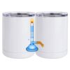 10 oz. White Stainless Steel Short Tumbler Thumbnail