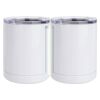 10 oz. White Stainless Steel Short Tumbler Thumbnail