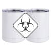 10 oz. White Stainless Steel Short Tumbler Thumbnail