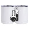 10 oz. White Stainless Steel Short Tumbler Thumbnail