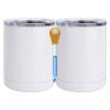 10 oz. White Stainless Steel Short Tumbler Thumbnail