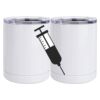 10 oz. White Stainless Steel Short Tumbler Thumbnail