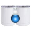 10 oz. White Stainless Steel Short Tumbler Thumbnail