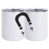 10 oz. White Stainless Steel Short Tumbler Thumbnail