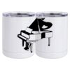 10 oz. White Stainless Steel Short Tumbler Thumbnail