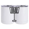 10 oz. White Stainless Steel Short Tumbler Thumbnail