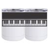 10 oz. White Stainless Steel Short Tumbler Thumbnail
