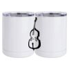 10 oz. White Stainless Steel Short Tumbler Thumbnail