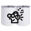 10 oz. White Stainless Steel Short Tumbler Thumbnail