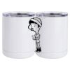 10 oz. White Stainless Steel Short Tumbler Thumbnail