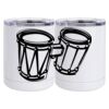 10 oz. White Stainless Steel Short Tumbler Thumbnail