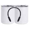 10 oz. White Stainless Steel Short Tumbler Thumbnail