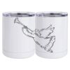 10 oz. White Stainless Steel Short Tumbler Thumbnail
