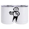 10 oz. White Stainless Steel Short Tumbler Thumbnail