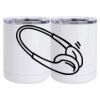 10 oz. White Stainless Steel Short Tumbler Thumbnail