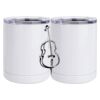 10 oz. White Stainless Steel Short Tumbler Thumbnail