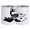 10 oz. White Stainless Steel Short Tumbler Thumbnail