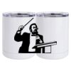 10 oz. White Stainless Steel Short Tumbler Thumbnail