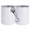 10 oz. White Stainless Steel Short Tumbler Thumbnail