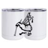 10 oz. White Stainless Steel Short Tumbler Thumbnail