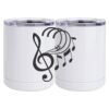 10 oz. White Stainless Steel Short Tumbler Thumbnail