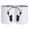 10 oz. White Stainless Steel Short Tumbler Thumbnail
