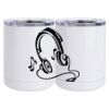 10 oz. White Stainless Steel Short Tumbler Thumbnail
