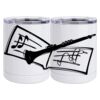10 oz. White Stainless Steel Short Tumbler Thumbnail