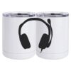 10 oz. White Stainless Steel Short Tumbler Thumbnail