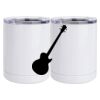 10 oz. White Stainless Steel Short Tumbler Thumbnail