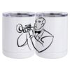 10 oz. White Stainless Steel Short Tumbler Thumbnail
