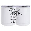 10 oz. White Stainless Steel Short Tumbler Thumbnail