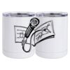 10 oz. White Stainless Steel Short Tumbler Thumbnail