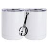 10 oz. White Stainless Steel Short Tumbler Thumbnail