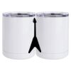 10 oz. White Stainless Steel Short Tumbler Thumbnail