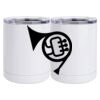 10 oz. White Stainless Steel Short Tumbler Thumbnail