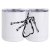 10 oz. White Stainless Steel Short Tumbler Thumbnail