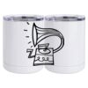 10 oz. White Stainless Steel Short Tumbler Thumbnail