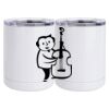 10 oz. White Stainless Steel Short Tumbler Thumbnail