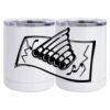 10 oz. White Stainless Steel Short Tumbler Thumbnail