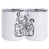 10 oz. White Stainless Steel Short Tumbler Thumbnail