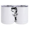10 oz. White Stainless Steel Short Tumbler Thumbnail