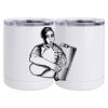 10 oz. White Stainless Steel Short Tumbler Thumbnail