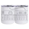 10 oz. White Stainless Steel Short Tumbler Thumbnail