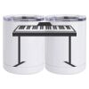 10 oz. White Stainless Steel Short Tumbler Thumbnail